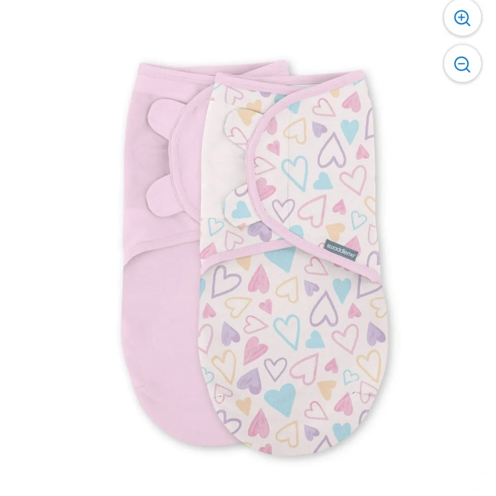 SwaddleMe Pastel Heart Diaper Covers (0-3 M)
